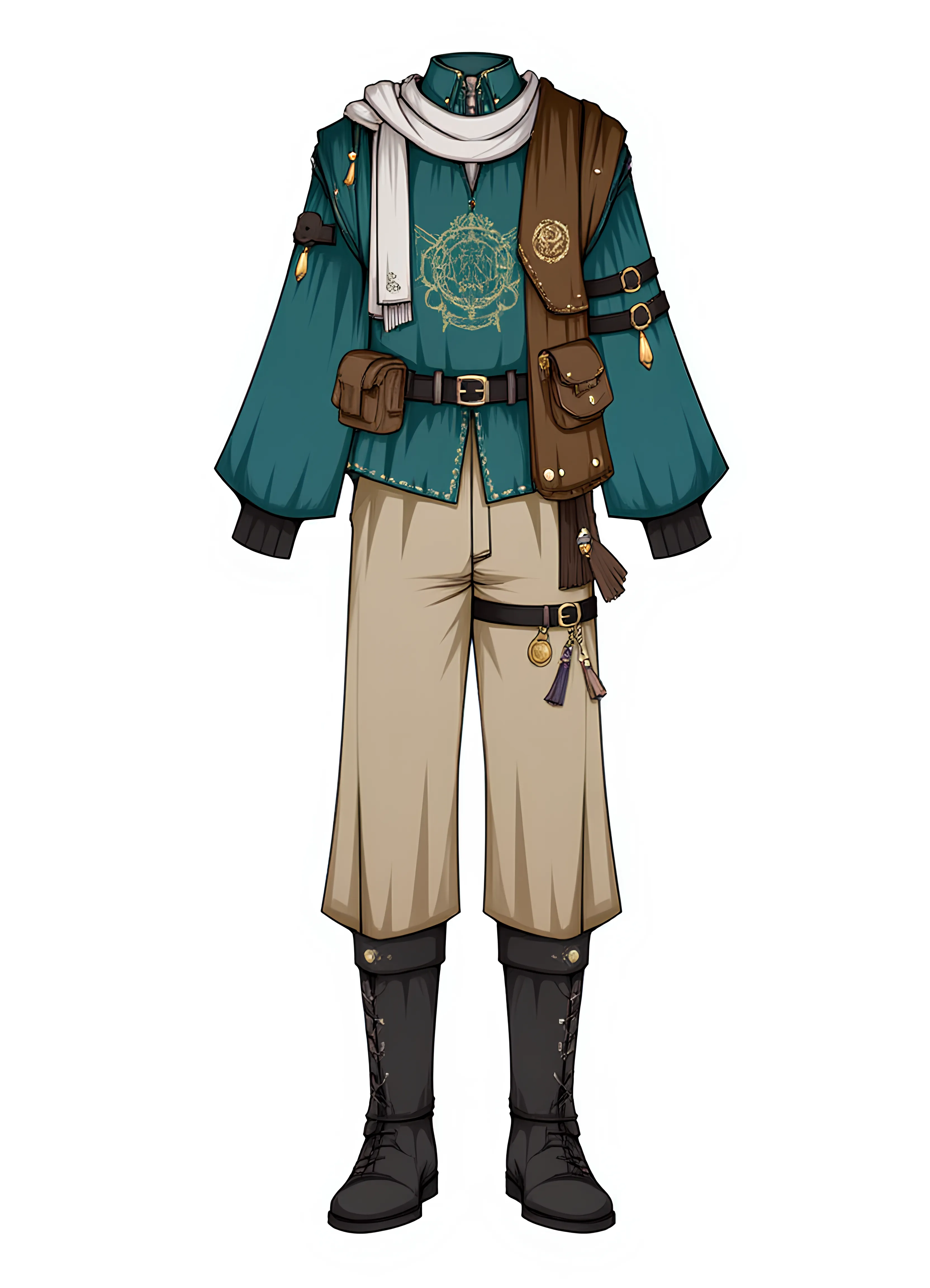 Disegno artistico originale del gioco di abbigliamento 2D