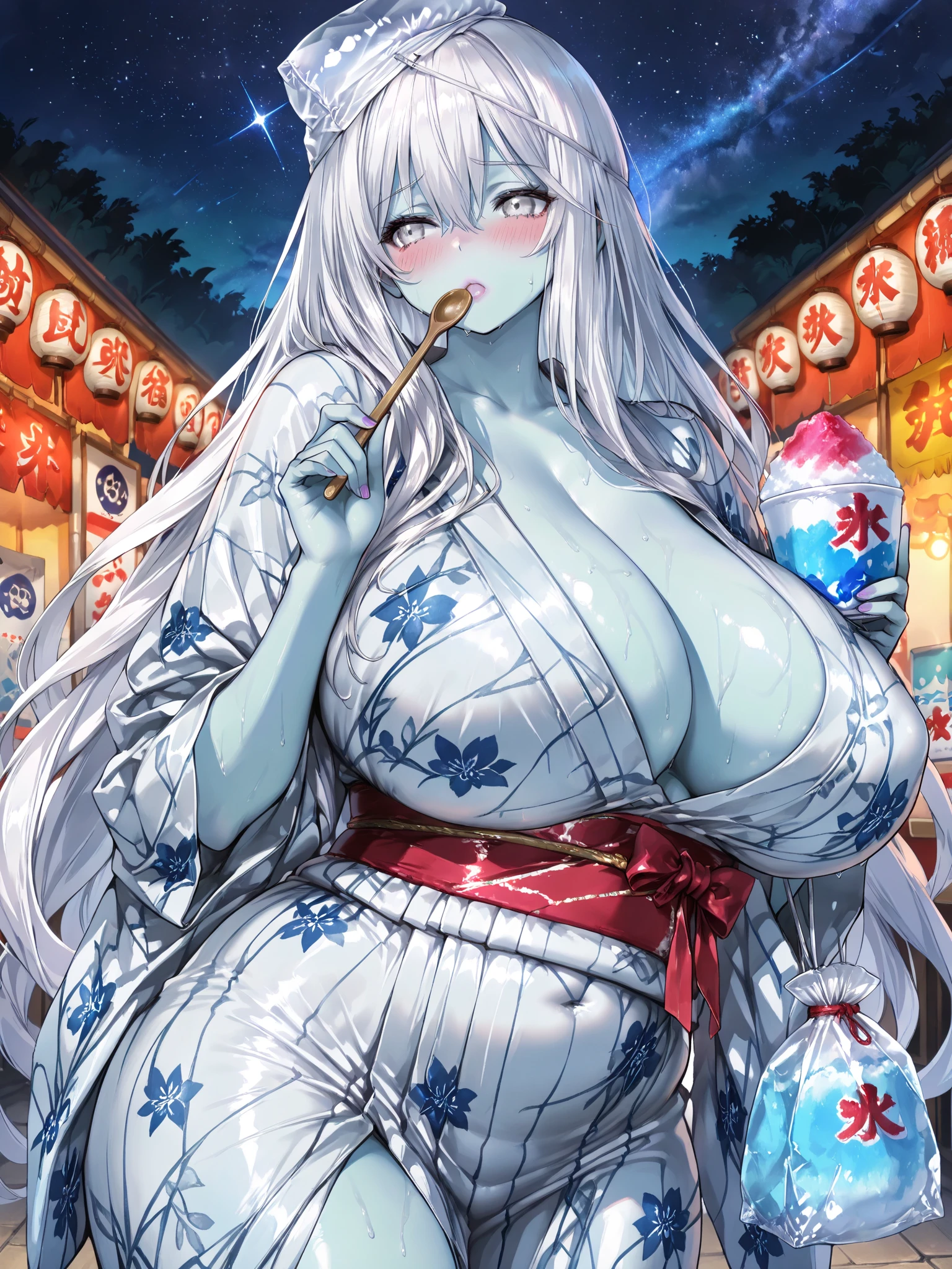 (((Azur Lane)))、((Amagnagi))、Brown long hair、Sodium Bicarbonate Ship、Big Breasts、(Fox ears)、(Red and black kimono)(((Aircraft Carrier Personification))