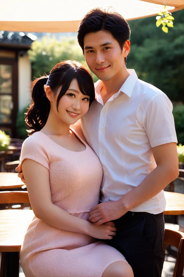 Mature Girlfriend、Braid、clear、、48years old、Black Hair、Double teeth、、bright、Japanese、Cheap clothes、Realistic skin feel.Kissing Scene、First Kiss、Pink 、、、Blood of the 、i love you