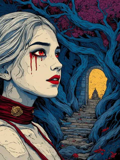 Blood and Fractured tears 