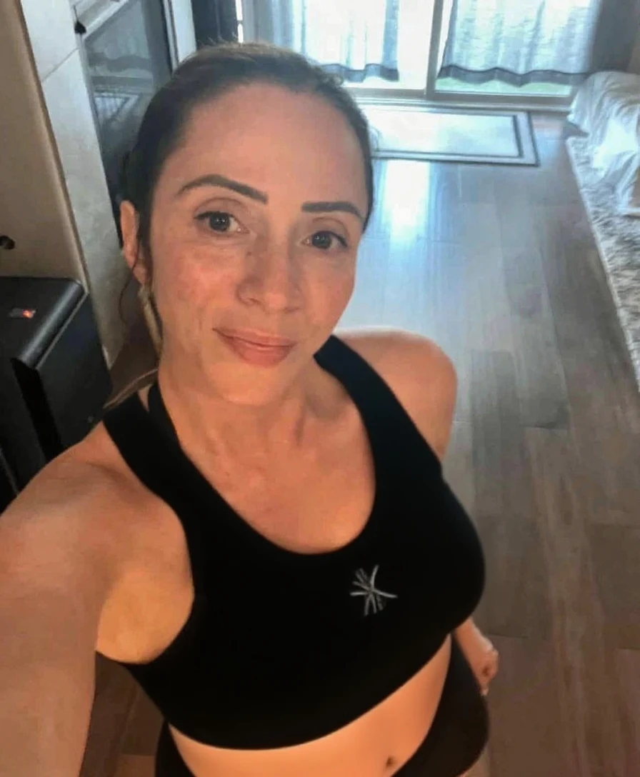 there is a woman in a black top and blue shorts posing for a photo, sports bra and dark blue shorts, she is around 45 years old, sports bra and shorts, she is around 45 years old. She is wearing a black sports bra and blue shorts, butt shorts, wearing a tank top and shorts,, in shorts, full body photo, door frame, full body photo, sexy girl wearing shorts, sports bra and shorts, extremely hot and sexy, she is around 40 years old, perfect mouth, perfect body, a woman in great physical shape, a fitness woman. she is about 45 years old, (38 years old),
Woman, ((Masterpiece, best quality)), full body view, medium breasts, detailed skin, highly detailed, cinematic lighting, ultra realistic, dark brown hair, medium hair, portrait, cleavage, medium breasts, wide hips, full body view, contrast, close-up, cinematic light, side lighting, ultra-high resolution, best shadow, RAW.
Woman with white skin and dark brown hair. She is around 40 years old, 165 cm tall and weighs 56 kg. She has a perfect mouth, a perfect face. Her body exudes glamor and her face is a definition of beauty. Slender body, thin waist. Highly realistic, hyperrealism, very elaborate skin, perfect face. Clear photo, high resolution, high quality, masterpiece, 16K photo, high contrast, masterpiece, nude, nudity, NSFW.
