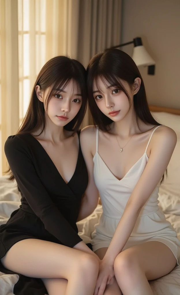 girl, sexy body, bangs, sleeveless dress