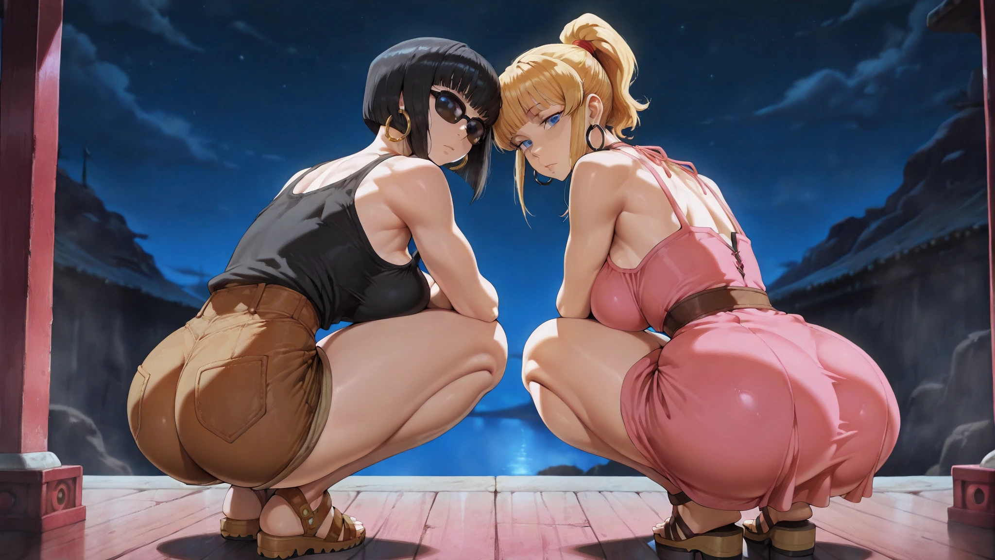 the native woman in the world,full body,big bust,anime, action