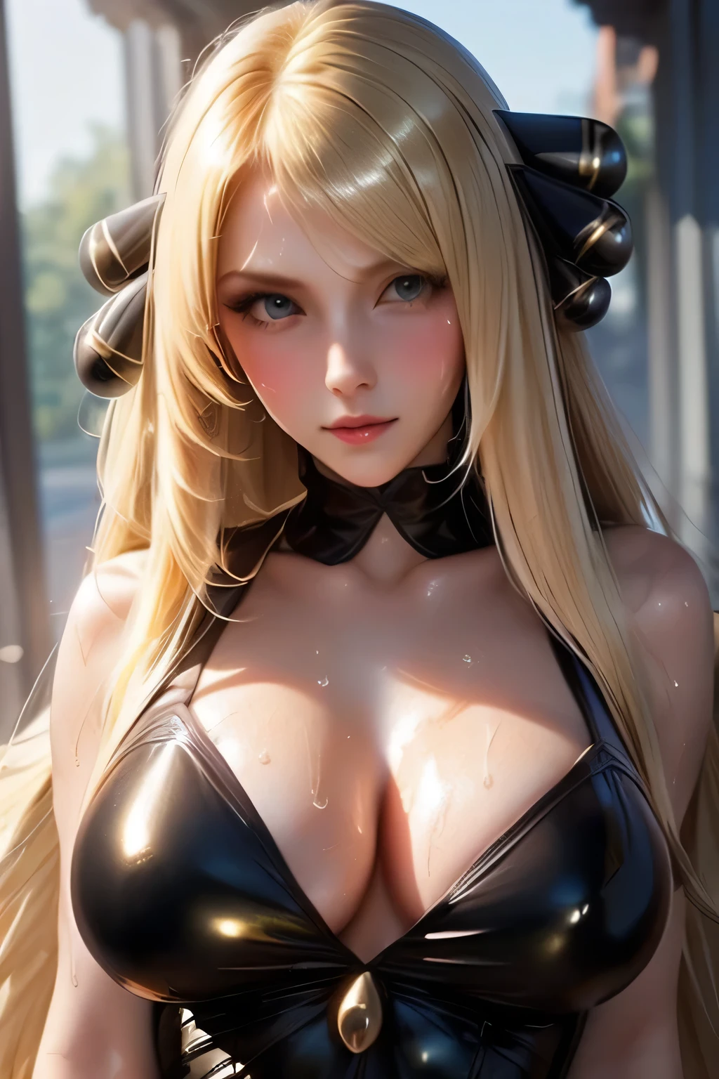(8k, masterpiece), ultra high resolution, (realistic, photo-realistic), Amanda Bynes, playboy bunny, at the halloween amusement park, giving a cute and sexy smile, dynamic lights, delicate face, detailed skin, realistic skin details, visible pores,