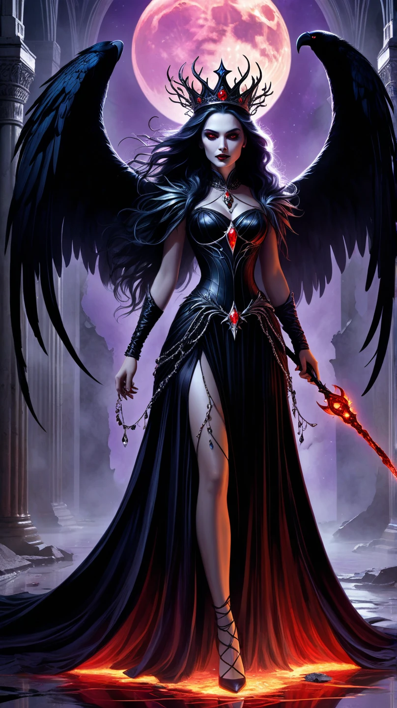 (dark skin), (demon horns), large breasts,
Immortal temptation takes over my mind
Condemned
Fallen weak on my knees, summon the strength
Of mayhem
I am the storm that is approaching
Provoking black clouds in isolation
I am reclaimer of my name
Born in flames, I have been blessed
My family crest is a demon of death
Forsakened, I am awakened
A phoenix's ash in dark divine
Descending misery
Destiny chasing time
Inherit the nightmare, surrounded by fate
Can't run away
Keep walking the line between the light
Led astray
Through vacant halls I won't surrend5r
The truth rev5aled in eyes of ember
We fight through fire and ice forever
Two souls once lost, and now they remember
I am the storm that is approaching
Provoking black clouds and isolation
I am reclaimer of my name
Born in flames, I have been blessed
My family crest is a demon of death
Forsakened, I am awakened
A phoenix's ash in dark divine
Descending misery
Destiny chasing time
Disappear into the night
Lost shadows left behind
Obsession's pulling me
Fading, I've come to take what's mine
Lurking in the shadows under veil of night
Constellations of blood pirouette
Dancing through the graves of those who stand at my feet
Dreams of the black throne I keep on repeat
A derelict of darkness, summoned from the ashes
The puppetmaster congregates all the masses
Pulling strings, twisting minds as blades hit
You want this power? Then come try and take it
Beyond the tree
Fire burns
Secret love
Bloodline yearns
Dark minds embrace
Crimson joy
Does your dim heart
Heal or destroy?
Bury the light deep within
Cast aside, there's no coming home
We're burning chaos in the wind
Drifting in the ocean all alone
