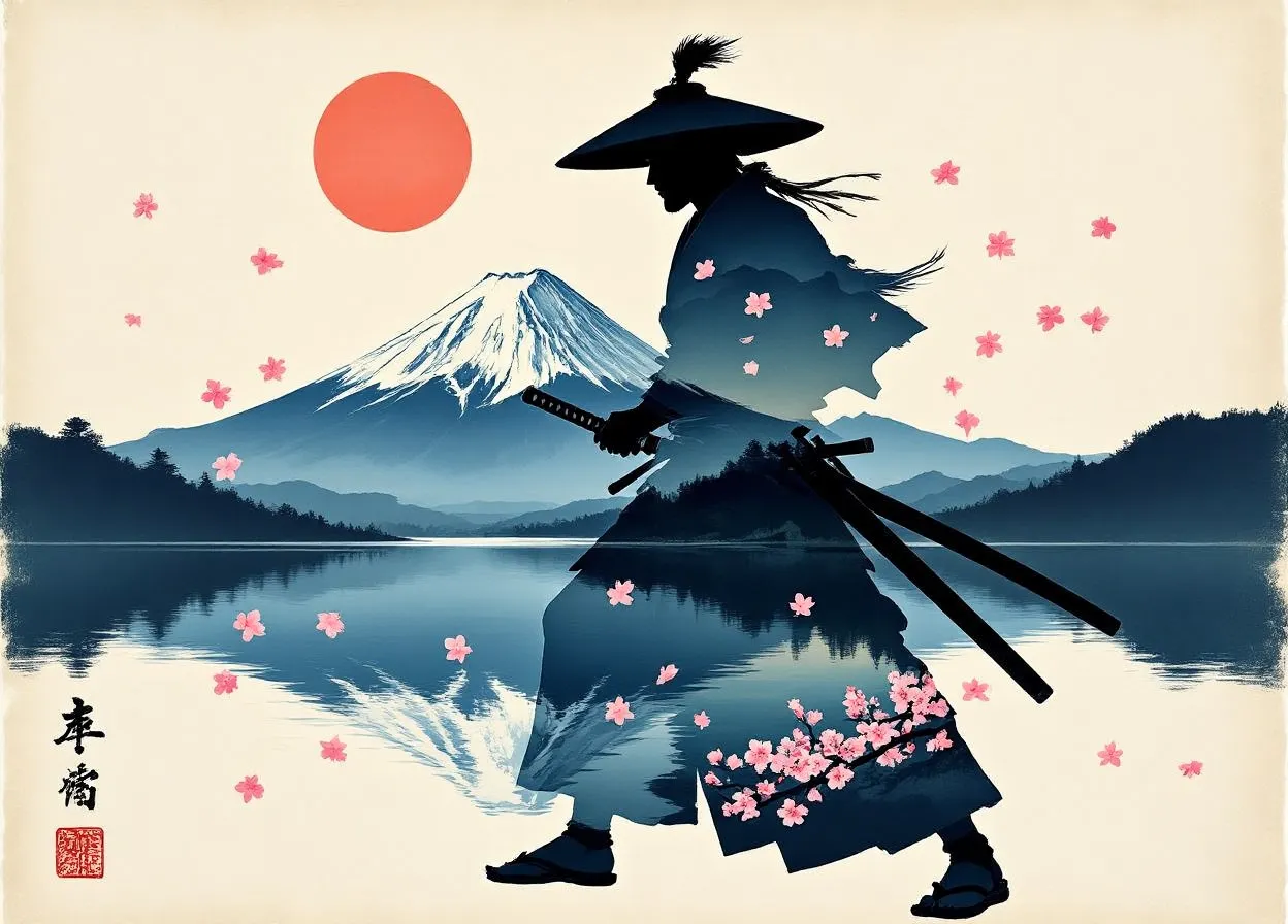 Ukiyo-e X Phơi sáng kép.