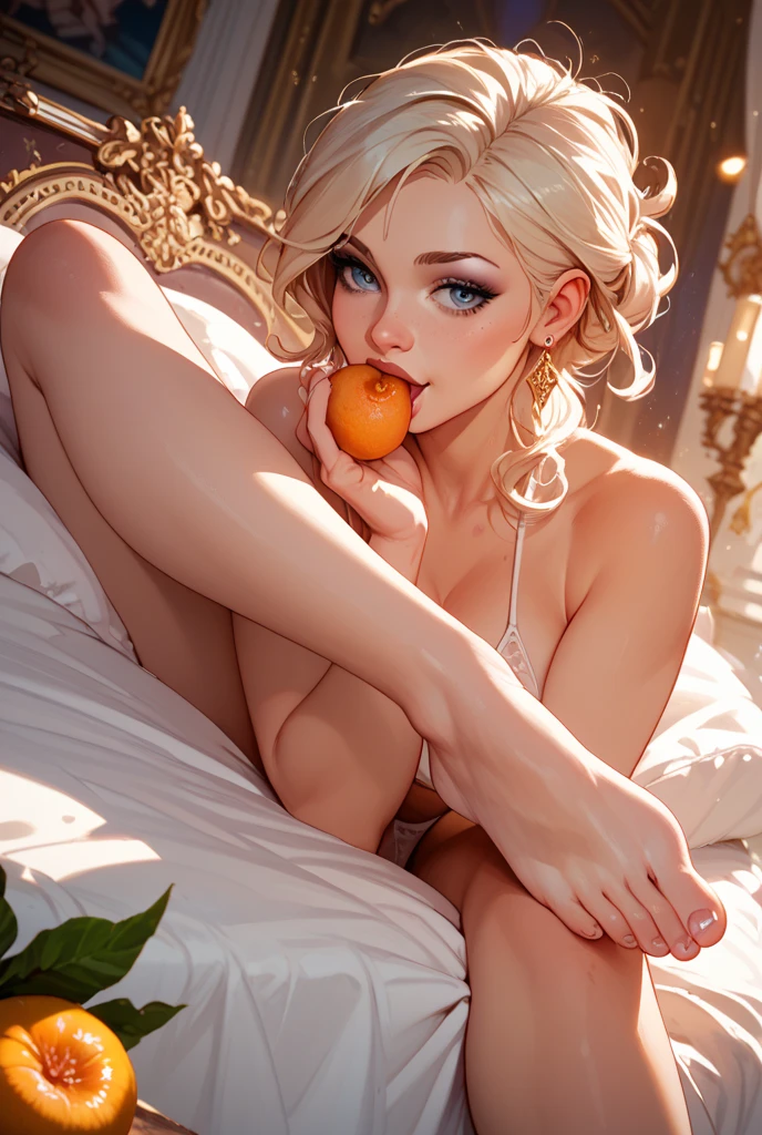 Someone fingering a fig