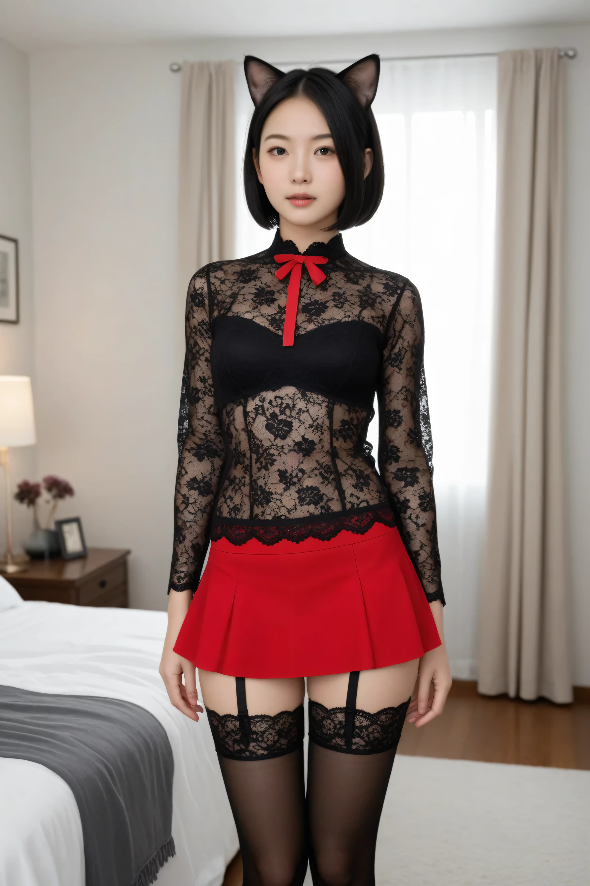 no, Highest quality, Photos in RAW format, realistic face, สาวสวยอย่างnoน่าเชื่อ, cute, slick, My hair is smooth and shiny., Depth of the written border, High resolution, Superb details, Full Waist Pose , Upper Knee Pose ,Outstanding Student, realistic student, Sharp focus, Bright cinema lights, small, (small breasts:1.2), (thin, , gentle), สะโพกthin, (thin waist:1.2), Delicate and sexy collarbone, (sailor suit:1.2), (Lifting sailor suit to show off a small cute bra:1.5)))、