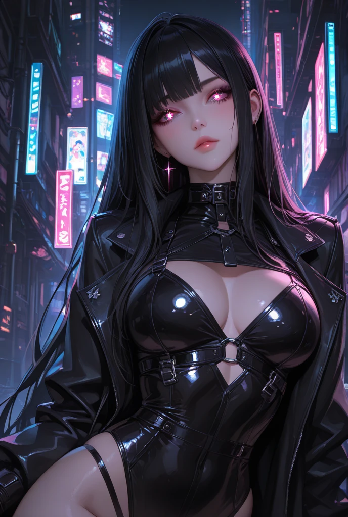 1girl, solo, earrings, jewelry,cinematic lighting,outdoors,cityscape,long hair, ponytail,(cyberpunk),red lips, bangs, green eyes, looking at viewer, spikes, multicolored hair, upper body, braid, hair ornament, closed mouth, grey hair, belt,large breasts,shiny skin,baiyi,(mature female:1.16),<lora:baiyi-v1.5new-lora-any-6ep-resize:0.7>