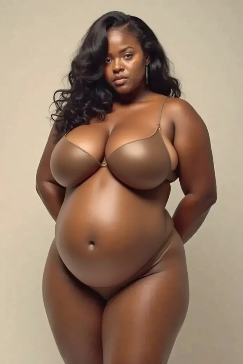 Pov when you accidentally meet a curvy plus size pregnant Cardi B wearing a big bra on the side of the road. fisheye camera view, iphone camera style. 8k hd, realface, cinematic