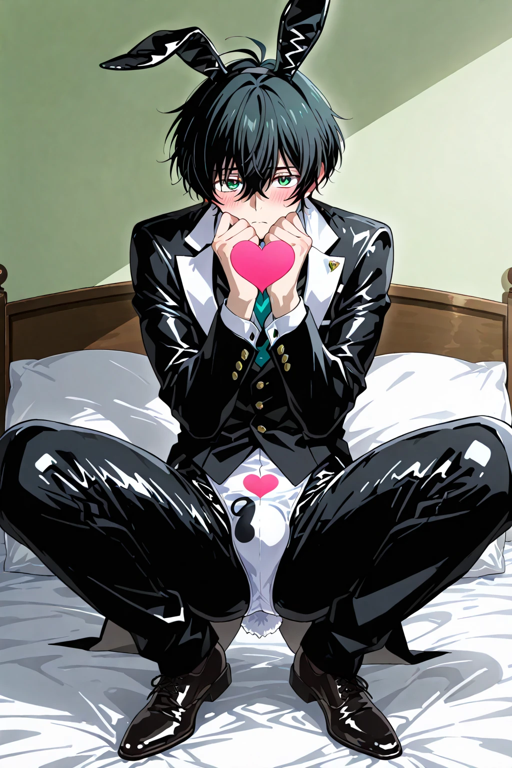 Focus male, monster swallowing, homo, gay, male to male interaction, cross section, tongue licking, orgasm face, forced blowjob, penis, muscle tentacles, four sided tentacles, penis, rape, 27 year old male, short black hair, severely torn He wears a suit, a white shirt and a black tie, semen gushes out of his anus, and a tentacle is inserted into his anus. A large amount of cloudy liquid poured down on his body, and he was restrained by countless tentacles surrounding him.