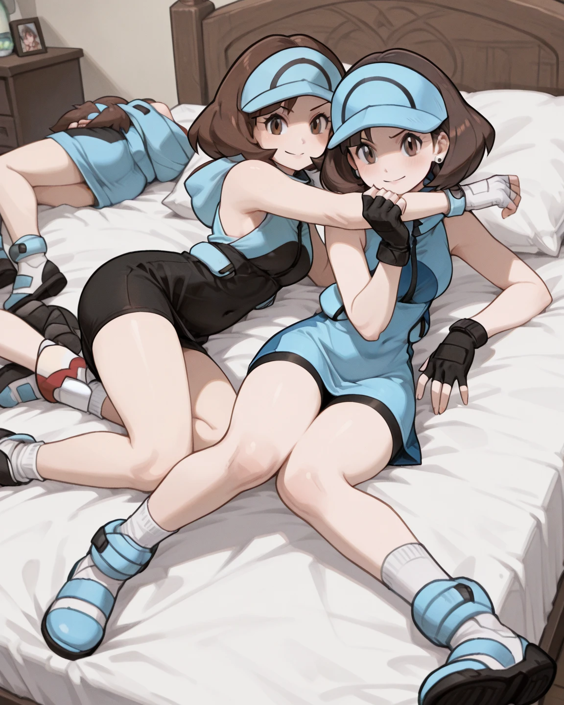 ((Girl having intense vaginal sex with man:1.3)), Anime One Girl, 22 years old, Pokemon Haruka,((May Pokemon :1.3)), red bandana, mature, Brown Hair, short hair, Blue eyes, Big Breasts, Chest cleavage, Red Shirt,super short white skirt,spats, Bounce, Thighs, indoor, 32K,Super detailed,Ultra-detailed, The perfect Mei, Red clothes,Navy blue leggings under a short white skirt, Mei's outfit, socks, whole body, Lovey-dovey vaginal sex, {{A Pokemon trainer sees May passing by and has Metamon transform into an adult May and engage in intense vaginal sex with her.}}, Vaginal sex with Haruka cosplay, Vaginal sex to be fucked by a man, Intense piston movement between a man's legs, NSFW