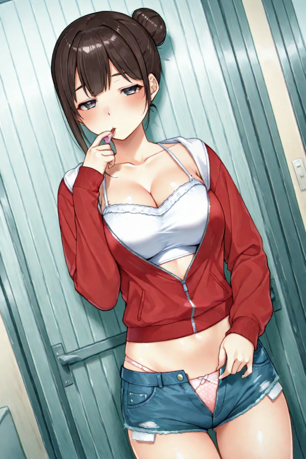woman、Nipples are visible