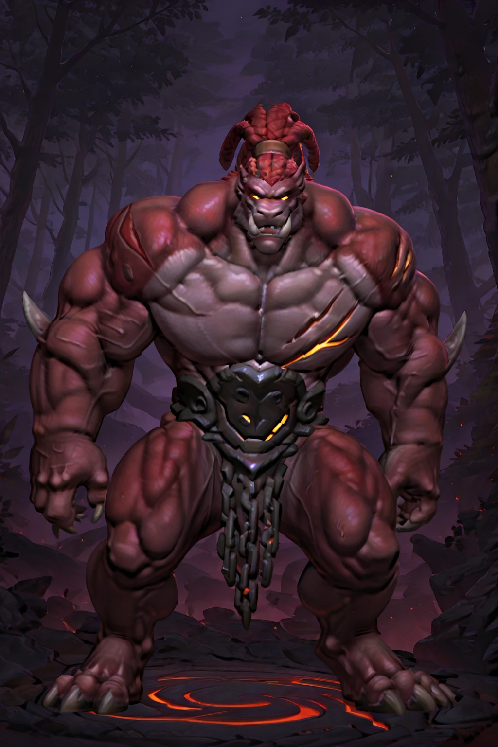 solo, breath (ultra detailed), a beautiful and detailed full size portrait of a male anthro batzz, demon lord dragon batzz, dragon tail, green eyes, glowing eyes, black body, black skin, long hair, red hair, horns, scar, tail, bedroom eyes, detailed eyes, big body, sexy body, (wide body). goddess, kenket, Ross Tran,ruan jia, trending on artstation,foxovh, cenematic lighting, buff, big pecs, dakimakura design, muscular anthro, spike arms, strong legs, ((big pecs, nipples, big pecs, blue shorts, bulge))), day, wet, front view, front shot, standing, against wall, ruins, big butt, blush, ((holding bulge)), open mouth, sexy, vip, sweating, sweat drop, wet, all wet,