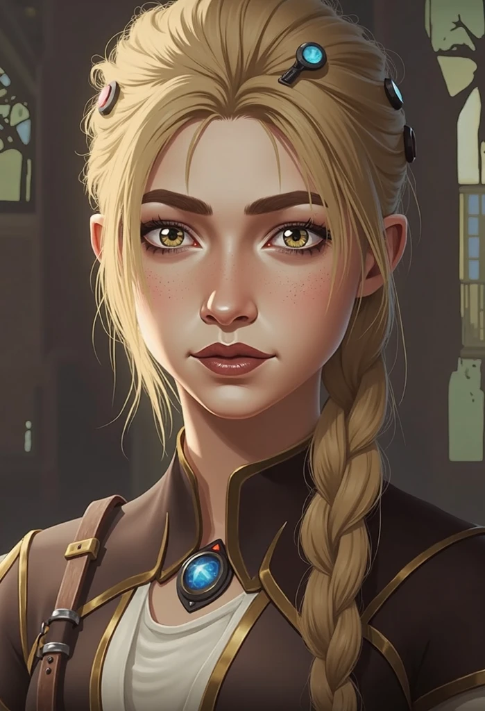 Quality (photo realistic style, UHD, 16k, Textured skin, hight resolution), portrait of a beautiful western woman, nimbus, The perfect female face,  smile, girl in a dress