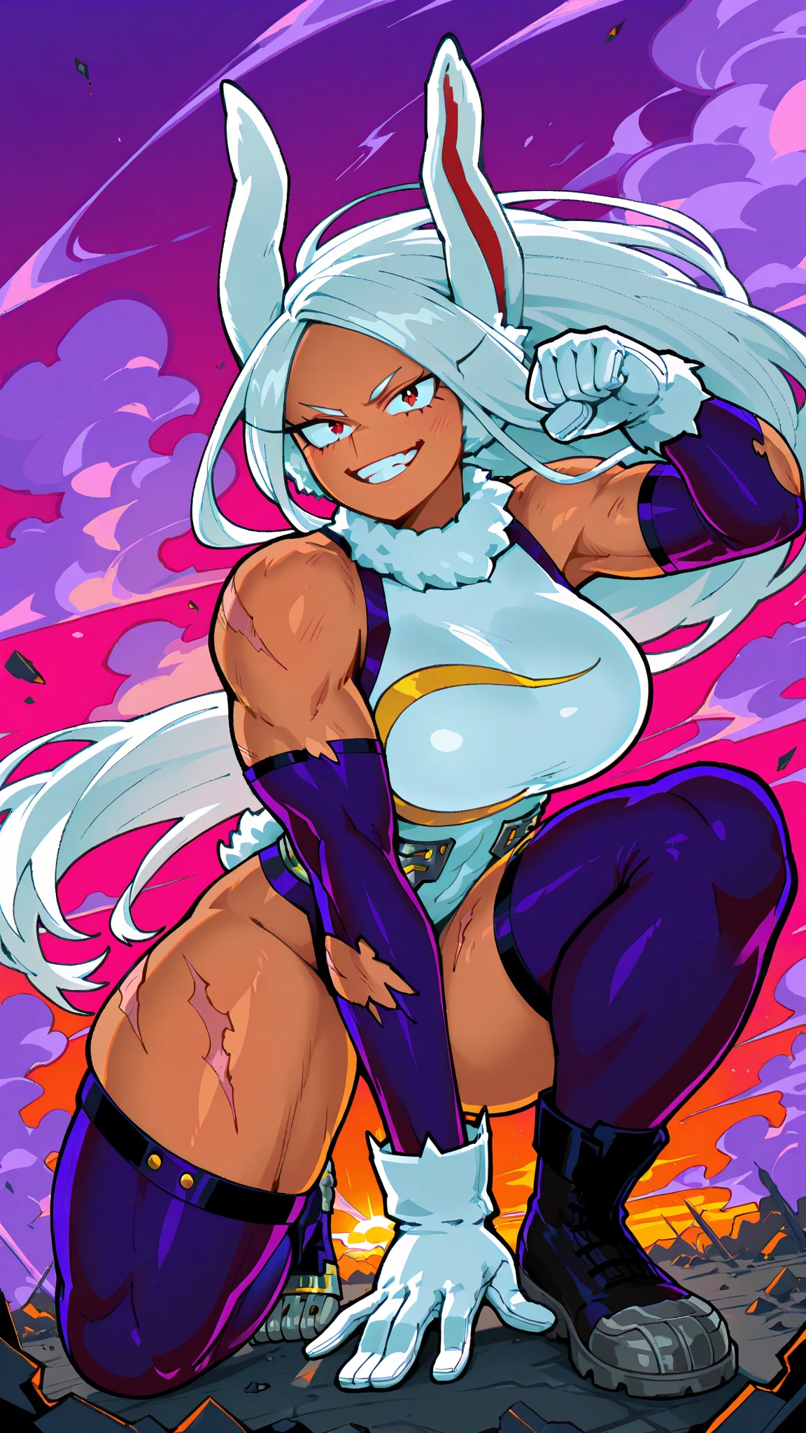 a girl with a big butt.