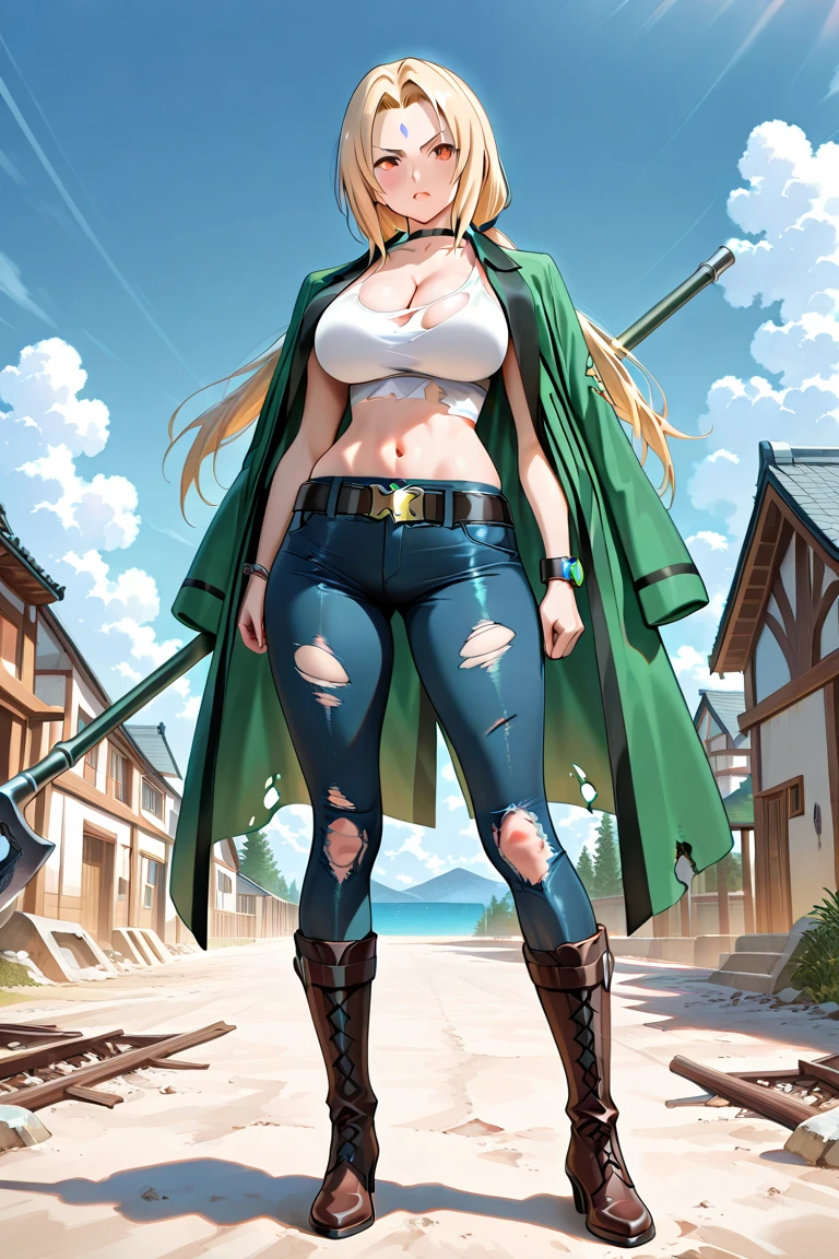 1 woman, solo, light yellow head, long hair, big breasts,