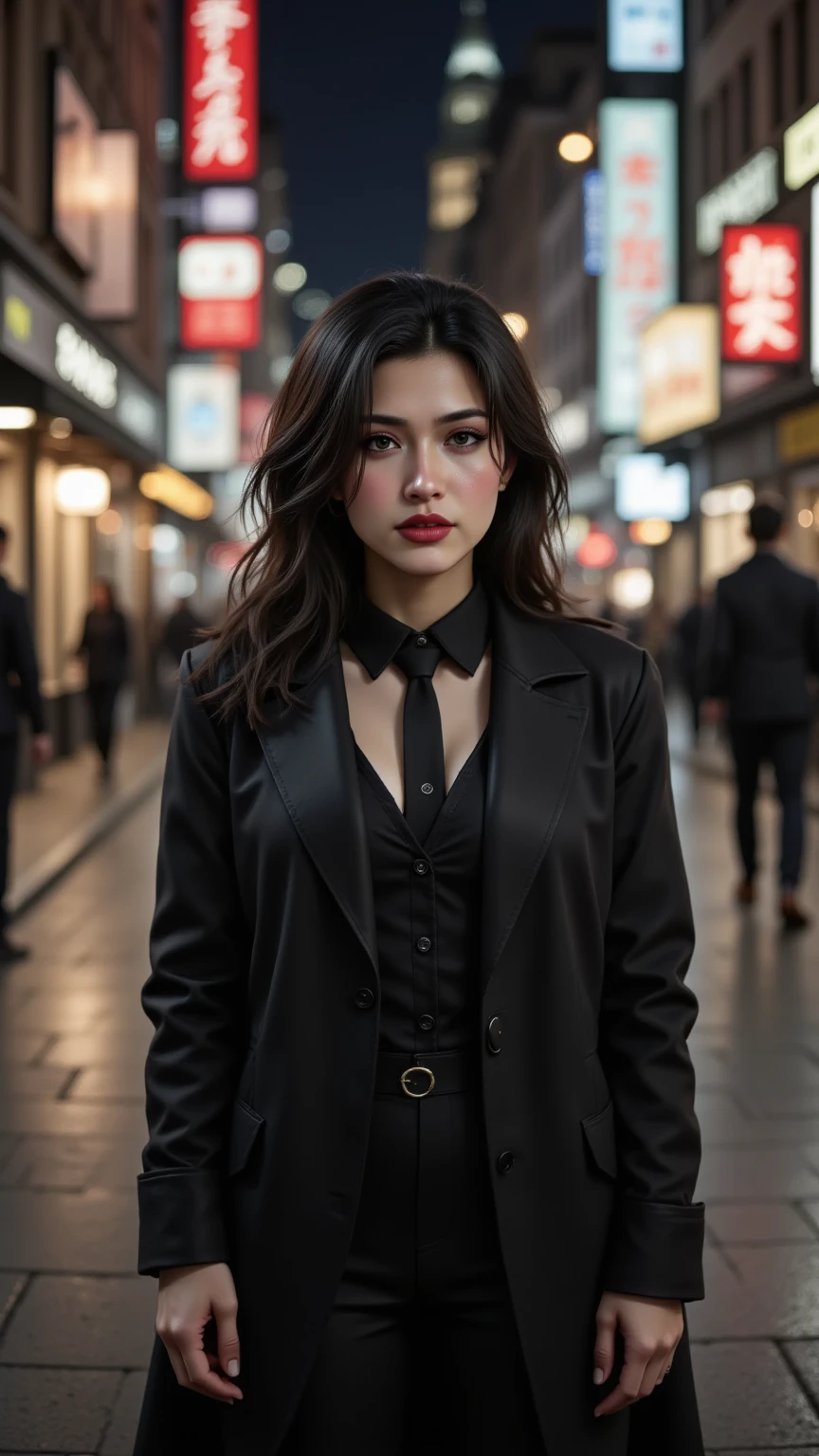 On the city, with blazer