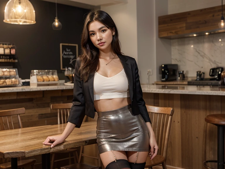 1girl,solo,skirt,boots,midriff,crop top,shirt,knee boots,short sleeves,
best quality,masterpiece,illustration,an extremely delicate and beautiful,CG,unity,8k wallpaper,Amazing,finely detail,masterpiece,official art,extremely detailed CG unity 8k wallpaper,incredibly absurdres,huge filesize,ultra-detailed,highres,extremely detailed,beautiful detailed girl,realistic,outdoors,light contrast,<lora:Lee Yuna_20240302121026:0.8>,
