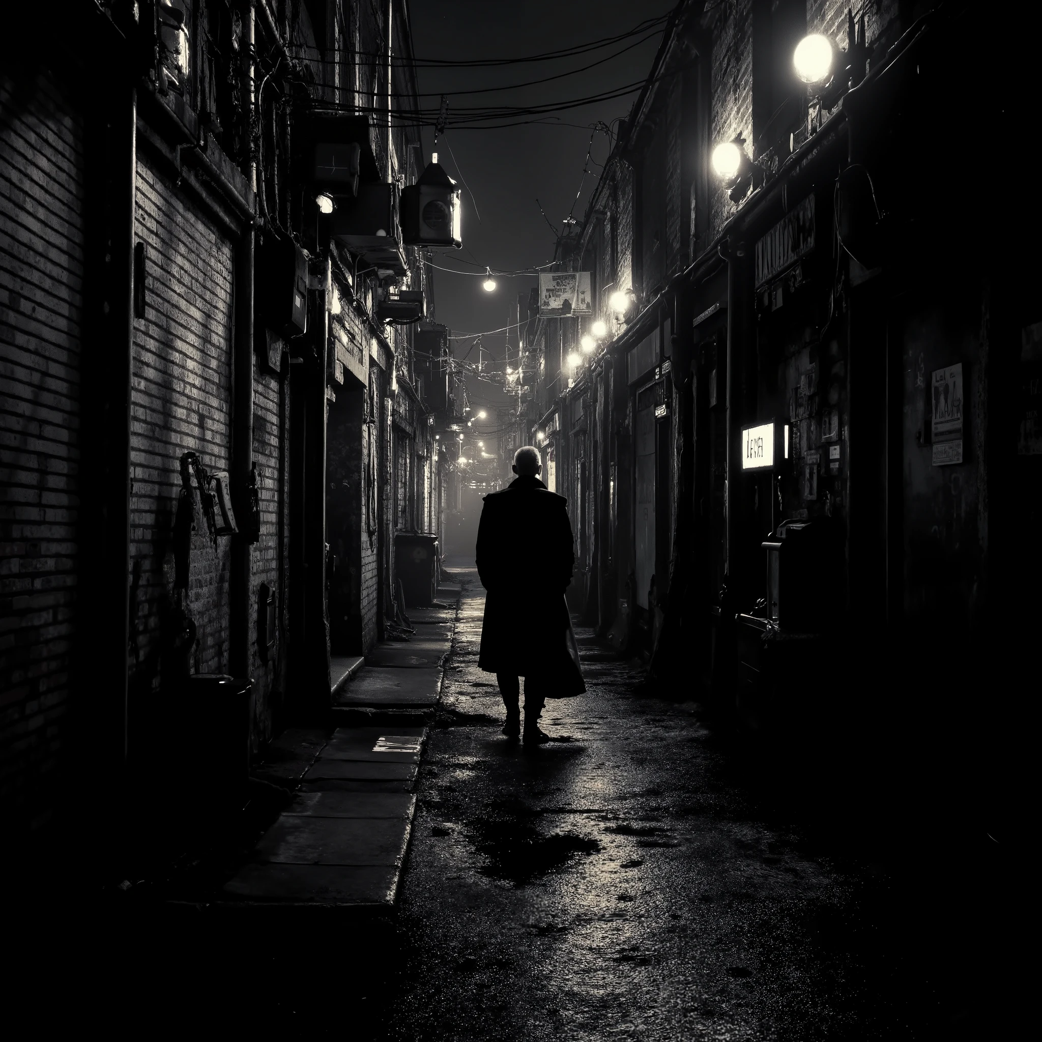 une cover de album de New-wave / EBM appelé Anomaly, une ville etouffante de nuit, dans un style sombre et moderne, gratte-ciels, cyberpunk electro, fumée, tech-noir, néons, nuit, synthwave, shot on sony a1, 85mm F/1. 4 ISO 100, medium format, 45 megapixel, flash lighting, natural moon lighting