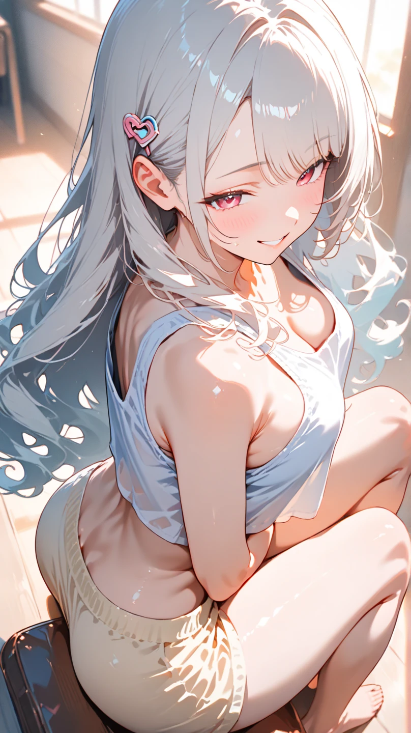 (masterpiece, Highest quality:1.2), , flat chest, alone,Are standing_Split, Long Hair, Summer clothes, skirt