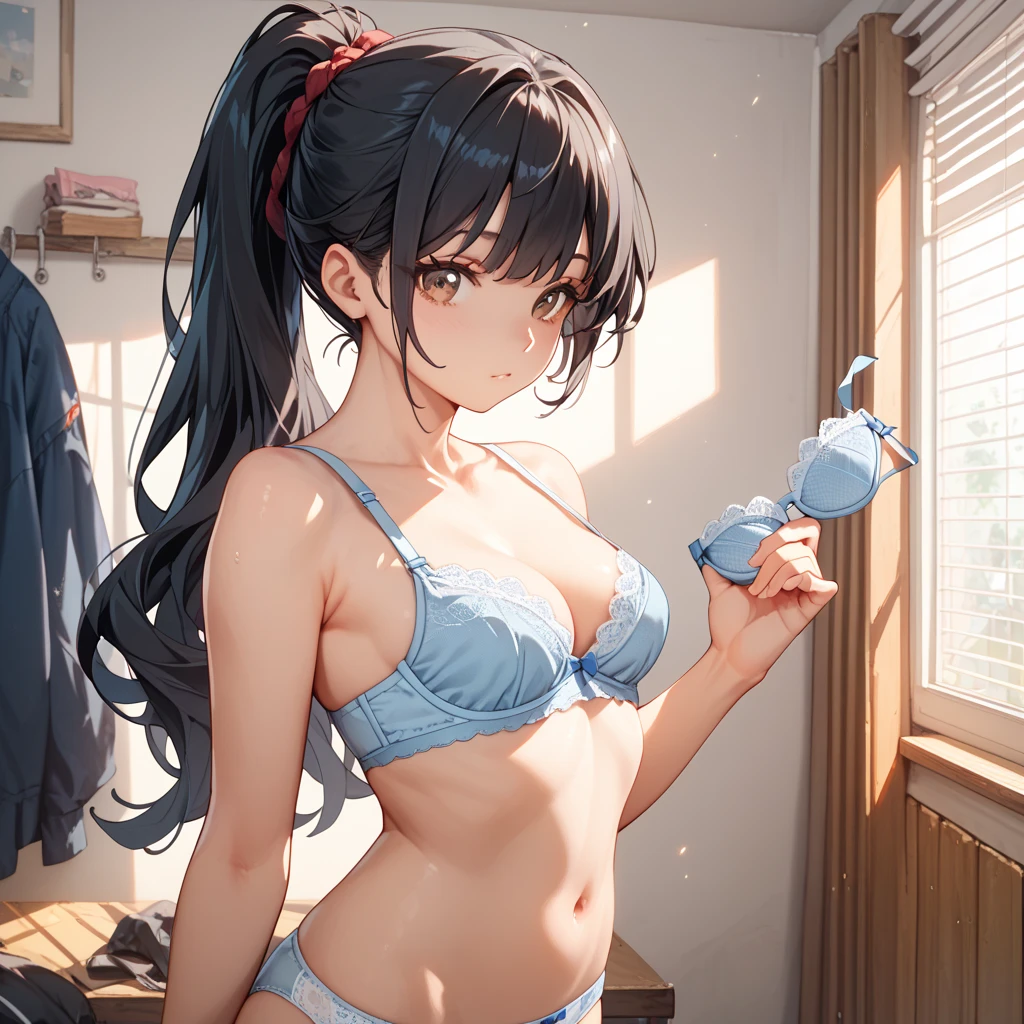 1girl in、AS-Adult、Underwear、Cute underwear、（small tits）、