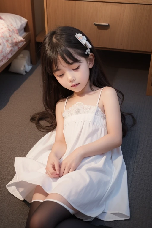a beautiful 8 year old girl, wearing a sheer white lace mini dress, sitting on the lap of an adult man, looking into each other&#39;s eyes, Kisses in the mouth, Photorealistic and cinematic lighting., detailed facial features, hyper detailed, intricate, Masterpiece, winning prize, unreal engine, 8k, high quality, extremely detailed