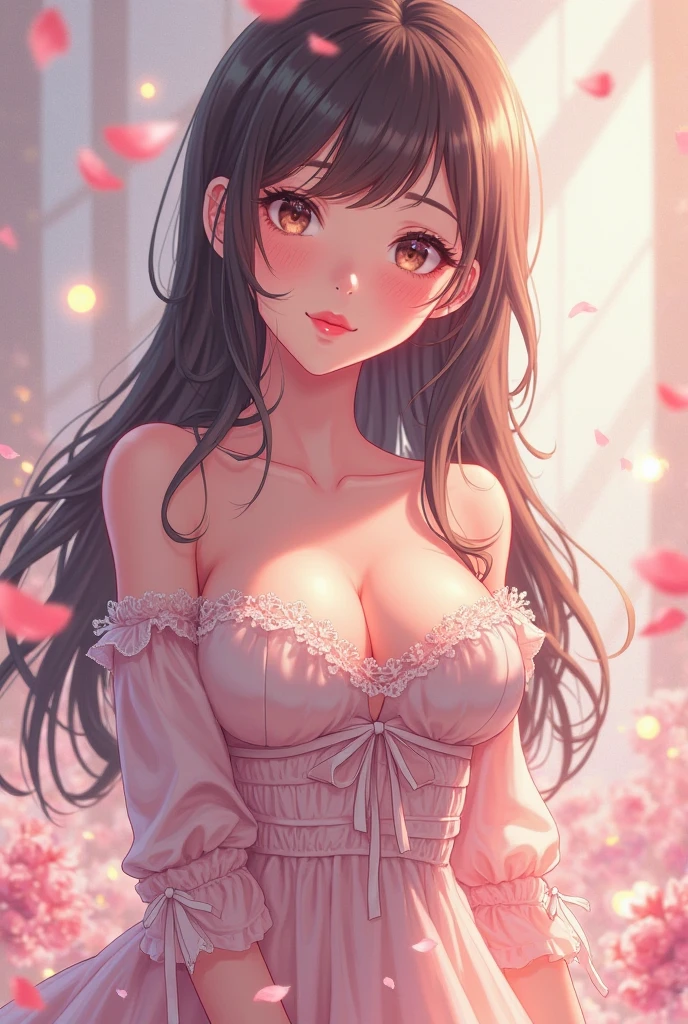Anime girl with big tits