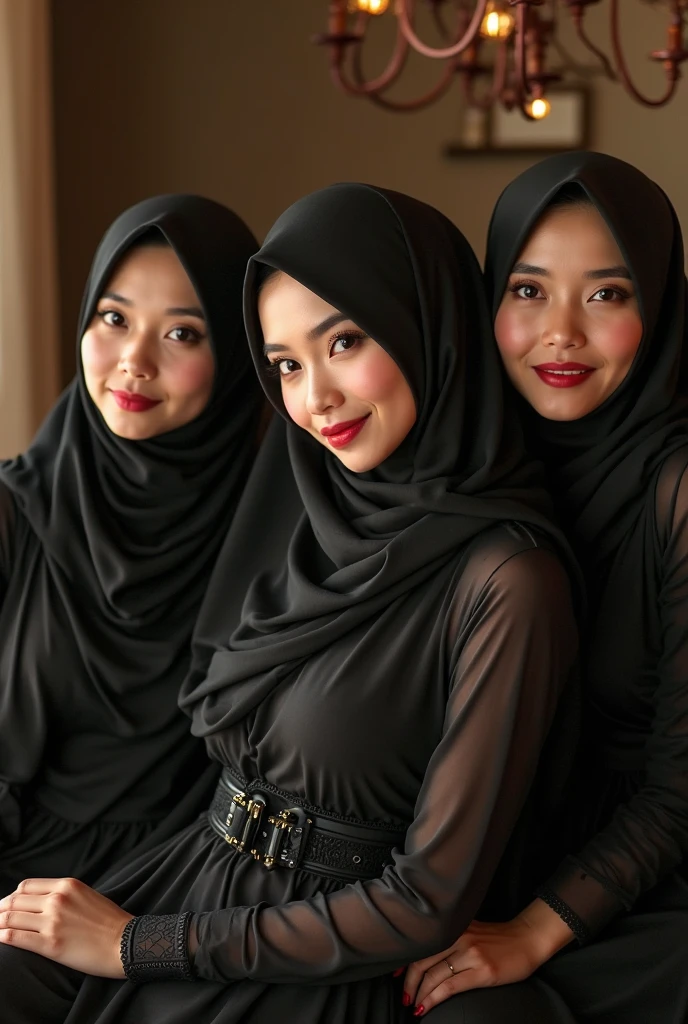 3beautiful women smile,hijab ,arab ,cina,sexy model ,thick body,big body,curve body,sexy model,shap body, body,pake kebaya mini, merah,biru,ungu,pink,silver sedang  di kolam