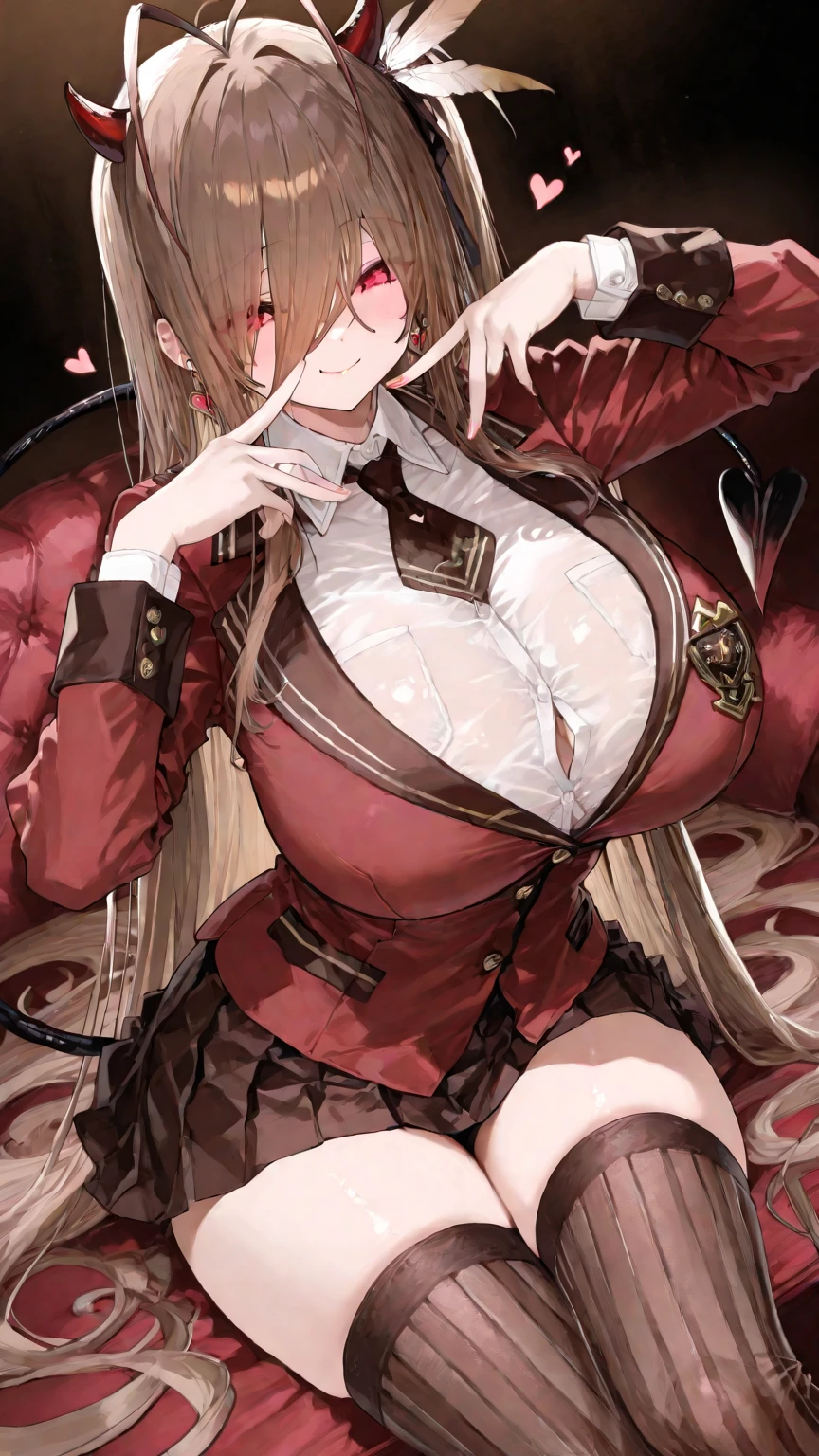 (((masterpiece,high resolution,best quality))), 1girl, solo,wine bottle,bare legs,
large breasts, lying, on back, petals, looking at viewer, armpits, open mouth, solo, blush, wet clothes, heart, arms up, wet, bed sheet,
origin, 1girl, red cape, boots, gloves,epaulettes, black corset, corset, black gloves, :d, black skirt