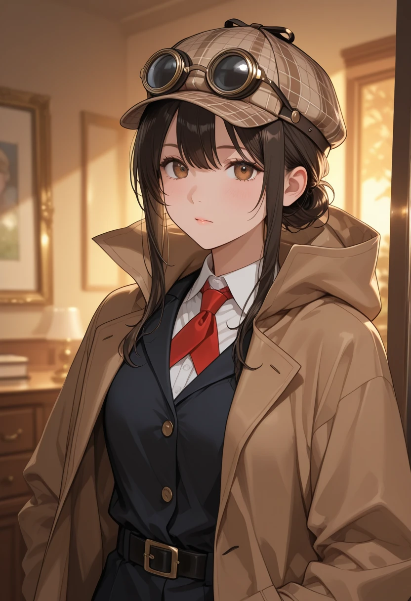 Short female detective