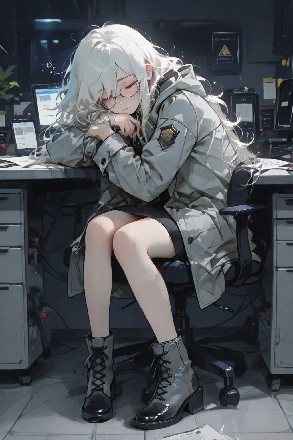 girl sleeping on the street