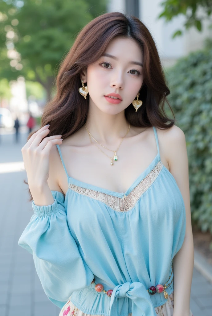 Roxy Migurdia, 1girll, Bangs, Black tiara, Witch Hat, Blue eyes, Blue hair,The clothes are fitted with gold edges（Gilding with gold）Star Pupil Hair Ornament Necklace Jewelry