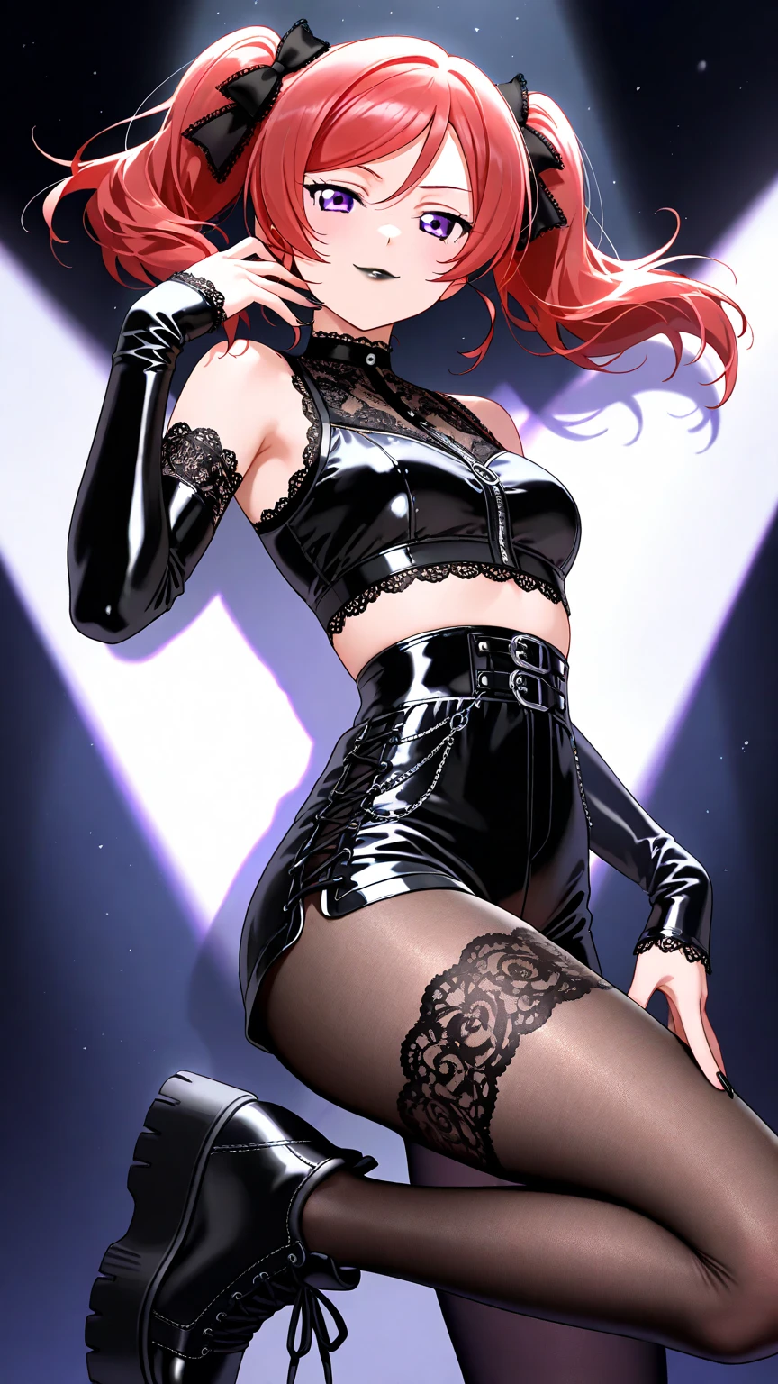 score_9,score_8_up,score_7_up,1girl, a rendition of the ace of diamonds as a person, sexy and badass