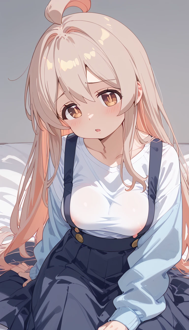 Cute little beautiful girl、Run(Embarrassed blushing embarrassed:1.3)、Beautiful Eyes、Brown skin、Braid、Lift up your skirt、