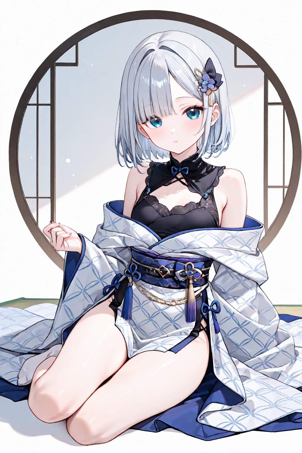 鎖骨,Soaked with water,Bare navel,Open-chest outfit,clear clothing