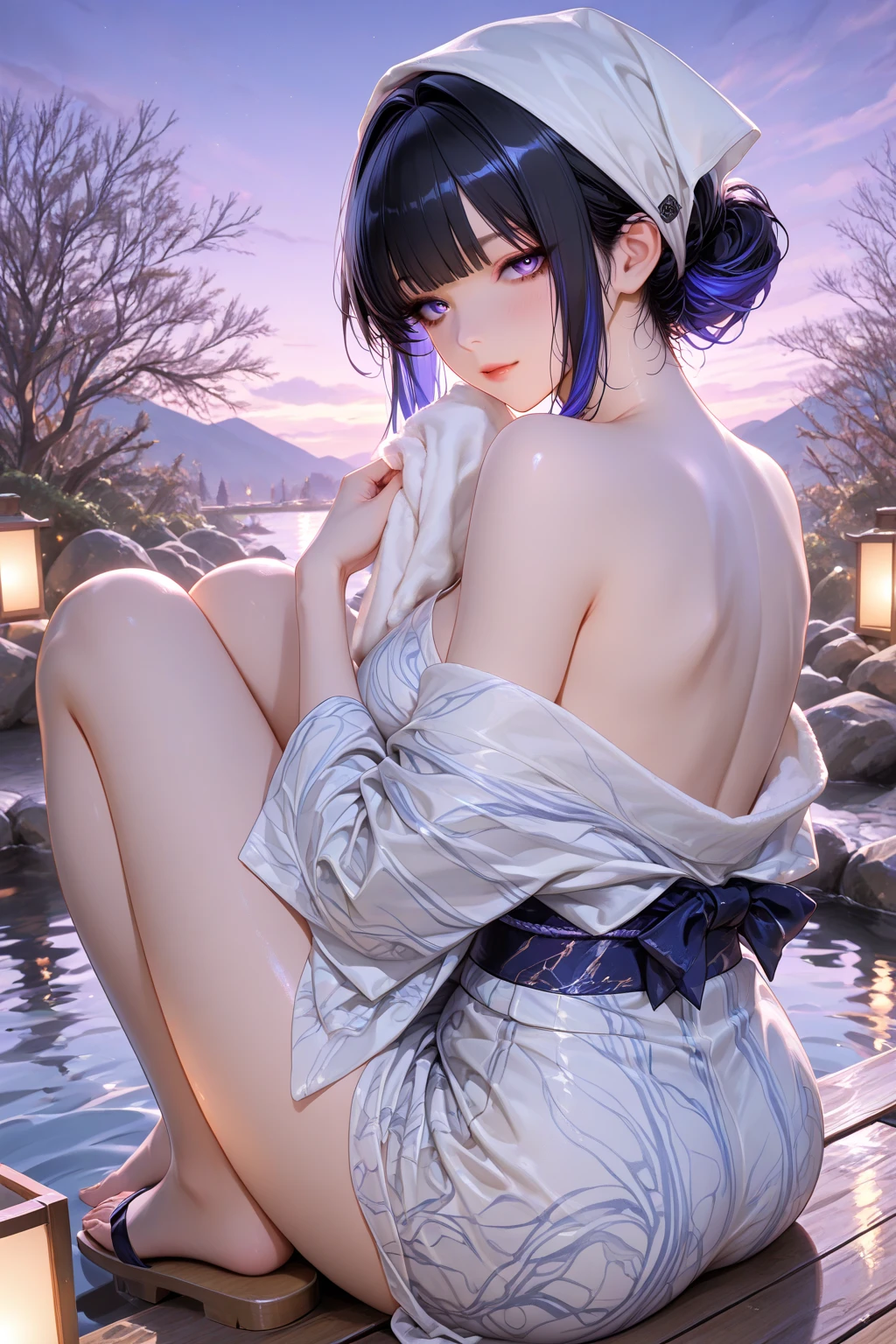 pieces fly、masterpiece、highest quality、Super detailed、High resolution、High resolution、8K portrait、Unity 8k壁紙のHigh resolutionCG、unity 8k wallpaper、cute type little:1.5、:1.5、Highly detailed CG unity 8k wallpaper、realistic、real person、cute type little、 portrait photography、shiny skin、High resolution、(16 years old:1.2)、(1 girl)、beautiful clear eyes、very detailed explanation、delicate face、nice lips、slender body、Same with big breasts thin waist、thin legs、(hot spring town　footbath:1.6)、((fog:1.4))、1 girl, cute type, perfect face, seriously, (blush:1.5),((There are a lot of people nearby:1.4))Same with big breasts,((Yukata:1.3)),、(((Clothes with open front:1.5))), (((I have nipples)))、Detailed description vagina,show vagina,spread legs,spread ,((cum in vaginas:1.4))