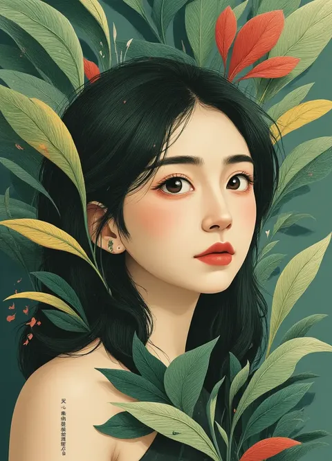 Foresta - Stile di pittura in rima