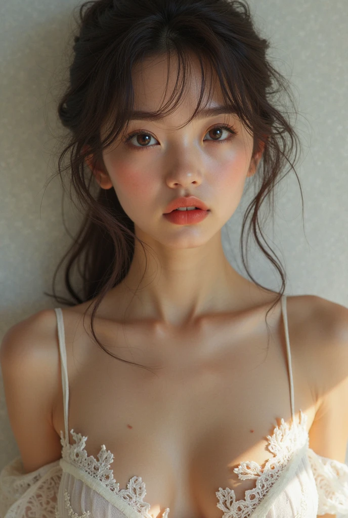 　4K,((Highest quality)), ((masterpiece)) , BREAK,((one girl)), (detailed),((in Office)), ((One girl)),((perfect anatomy)), ((nude)),((12 years old)),((flat chest:1.6)), (stare at viewer with stern eyes:1.5),((one girl)),(bitting own lip:1.1),(angry:0.9),nose blush,(shamefull:1.2),(bob cut hair),surprised, ((beautiful realistic face)),((A bow tie)),Beautiful Korean Women, Beautiful young Korean woman, Young and adorable Korean face, Gorgeous Young Korean Woman, Korean Girls, Girl cute beautiful face, Portraits of Korean female idols, Young and pretty Asian face, Cute natural anime face,Asian pretty face,((finely detailed face)),((glistening eyes)),((glistening eyes )),((large eyes)),(( pretty eyes)) ,(detailed),Perfect Face,((One girl)), ((clear eyes)),((show nipples)),((beautiful skin)), don't wear anything ,(show nipples),(upper body),