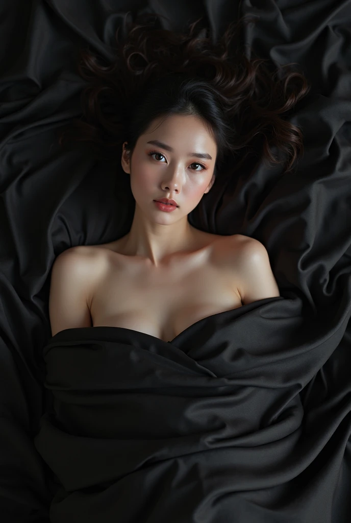 Top quality photos of ???? beautiful women:1.2),（Luis Royo, fantasy and ??????, :1.2),beautiful and stylish woman, Surreal portrait of a beautiful girl, Glowing, natural skin texture,(Particles of light are floating ), (complete ???????:1.2),(perfect female body:1.3),close-up photo, Glowing, natural skin texture, fantasy art, soft front lighting, beautiful expression, Cute face,(overly detailed face, looking at viewer), detailed eyes, black eye, shiny lips ,beautiful ???????, big bust: 1.2, good eyes, clear and eye-catching, beautiful and fascinating, beautiful eyes, thin waist, physically thin, Beautiful appearance, red lips, ((black hair, long hair)) , 1 screen view, (???? posture),((((all ???? ,lots of pubic hair)))),(smile),(best quality, bed highly detailed, Ultra A high resolution, realistic, RAW photos, absurd, absolute resolution:1.4),(((Open your ????????? when you sleep:1.5)))