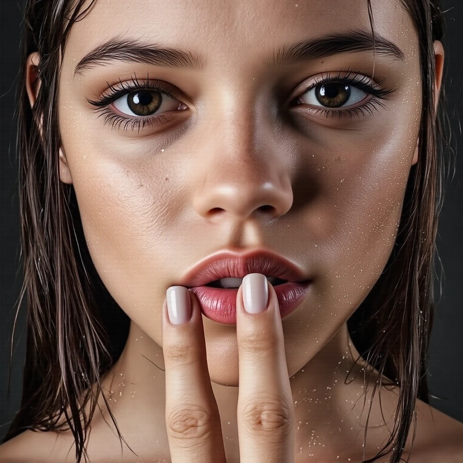 1girl,  on face, , , cumfacial,  ,cumfacial55, realistic, detailed, photo realistic, sharp focus, 8k,