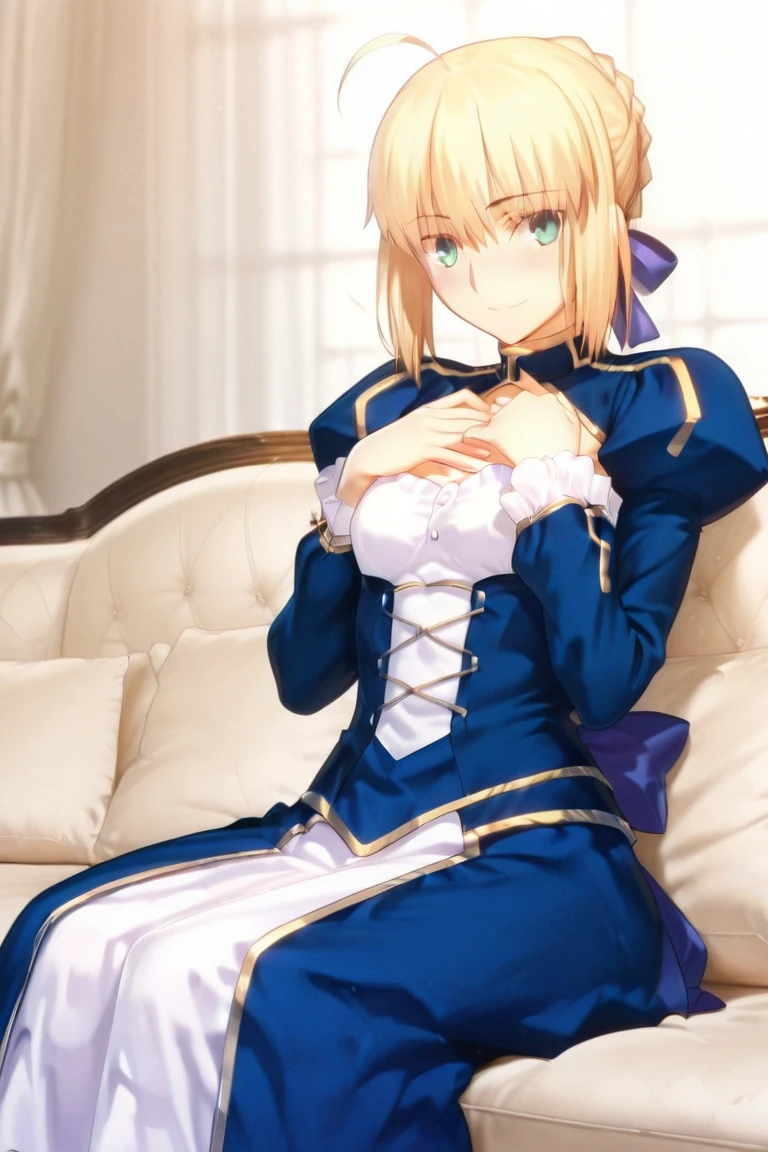 masterpiece, best quality,nsfw, 1girl, 1boy, solo focus,vaginal,sex,sex from behind,sweatdrop, blush,crying,cum in pussy,Artoria Pendragon,small tit,side view