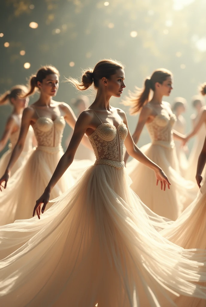 Beautiful women dancing