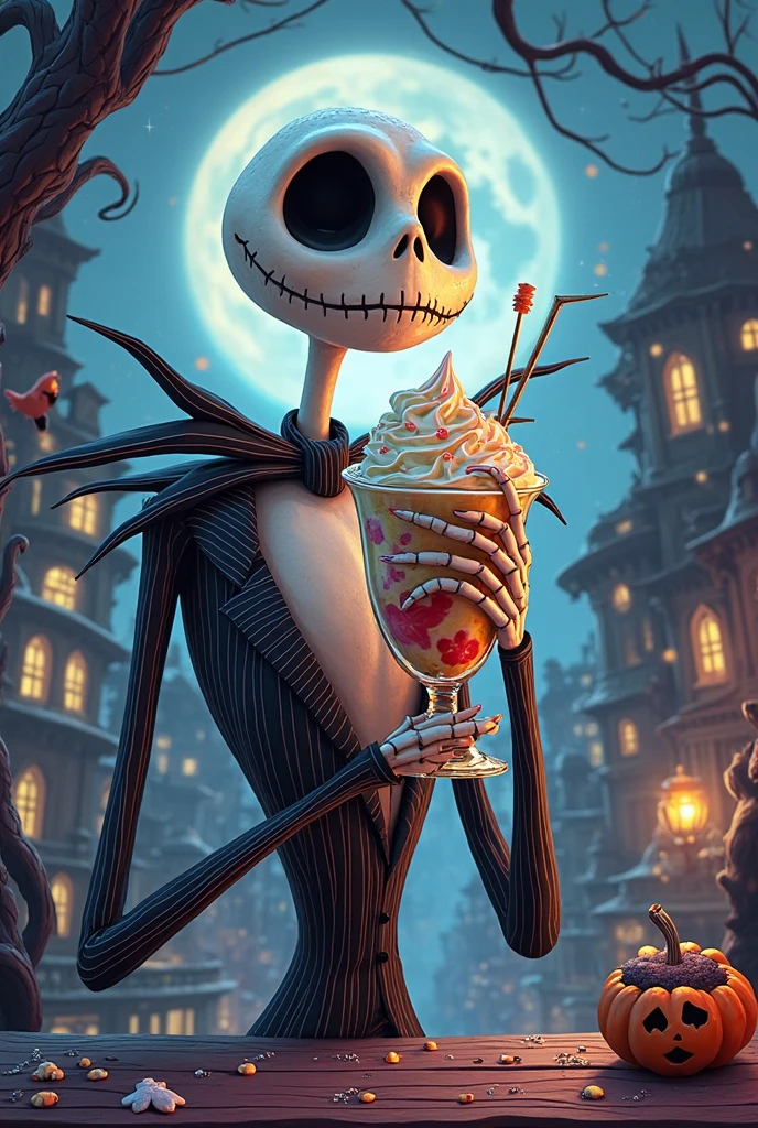 jack and sally with a bong