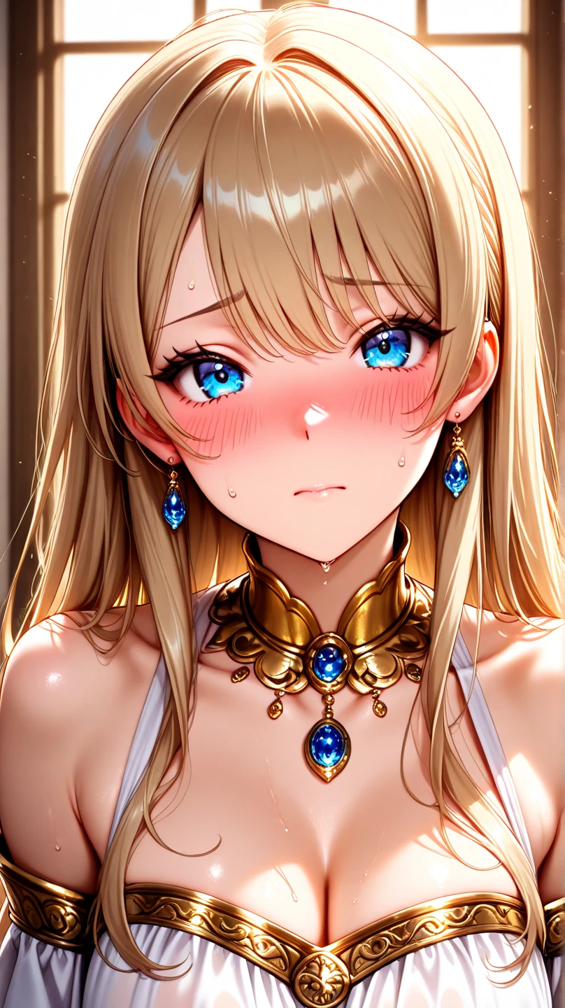 (8k, RAW Photo, Best Quality, Masterpiece:1.2), Ultra Detail, Super Resolution, (Realistic, Realistic Photo:1.37), Portrait, Professional Photo, Extremely Detailed and Beautiful, amazing and detailed, huge file size, official art, highly detailed CG unity 8k wallpaper, highly detailed beautiful girl, highly detailed face, highly detailed eyes, highly detailed skin, highly detailed fingers, highly detailed nose, very detailed detailed mouth , perfect anatomy, highly detailed background, highly detailed clothes, 1girl, 16s year old girl, cute girl, realistic body, petite, fair skin, glowing skin , slender proportions, A slight smil,Sexy and feminine,Bed room, medium breasts,