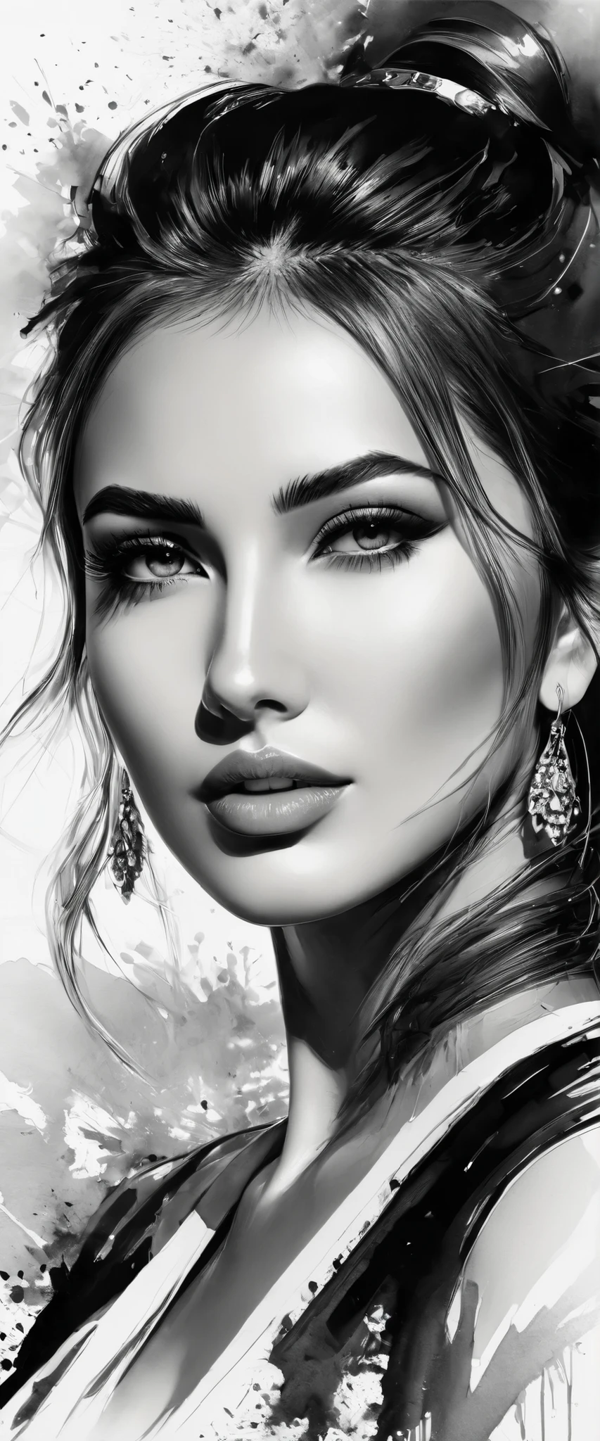 Masterpiece, best quality, only one very beautiful Bulgarian woman in fashion design Clothing, ink painting style, landmark of Sofia in Bulgaria, Perfect poses,
soft colors, smooth strokes, Low angle, ink painting in the style of artists such as Russ Mills, Sakimichan, Wlop , Loish, Artgerm,
Darek Zabrocki and Jean-Baptiste Monge, detail (fingers, toes), perfect face, beautiful face, beautiful eyes, clear eyes, realistic eyes, perfect nose, perfect lips, fix eyes, fix nose, fix lips , very detailed face, detailed face. Ultra HD (full body portrait) (full body)