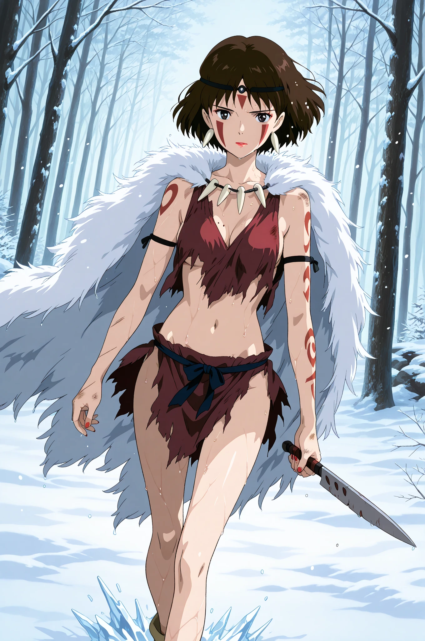 Semi desnuda, sexy