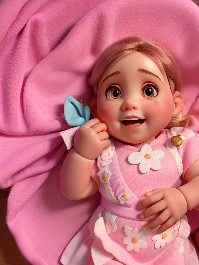 blush, cleavage,glowing aura, natural light, masterpiece,  glossy skin, juicy lips ,long hair, cute, kawaii, adorable,blonde hair, ((pink highlights in hair)), pink eyes, purple bunny ears, smirk, glasses, pigtails and braids, cleavage, bright pink eyes, dainty, puff nips , juicy lips, bimbo, hour glass,  happy, shopping bags, shopping, full body Realistic, (3 years old),  ((age 3)), American, beautiful, beautiful face, small, short, sensual poses