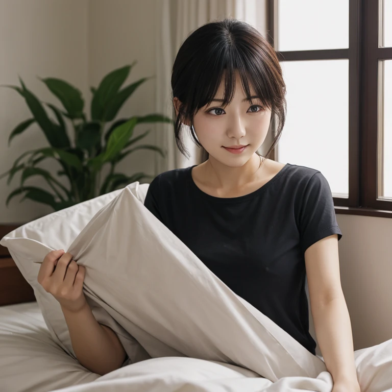 A hot japanese girl having sex with a big black man