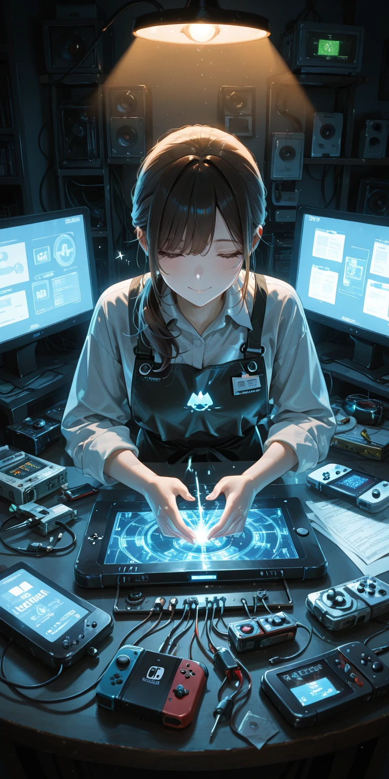 (((Sense of clarity:1.1+heartbeat:1.1),Yourself like a dream, Information of this era on the light screen, peacetime, It didn't happen after the end times), The world is in a period of complete peace, Nothing will happen in the end times。